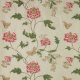 Colefax and Fowler Tyg Oriental Poppy Pink Grn