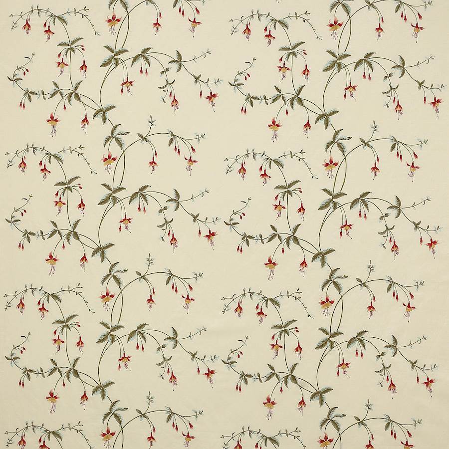 Colefax and Fowler Tyg Viviers Tomato Green
