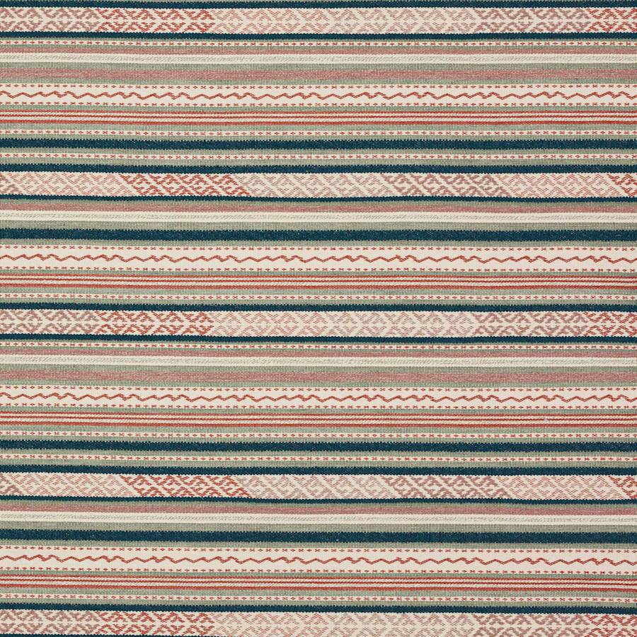 Colefax and Fowler Tyg Genista Tomato Teal