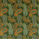Peregrine Paisley Velvet H Emerald tyg