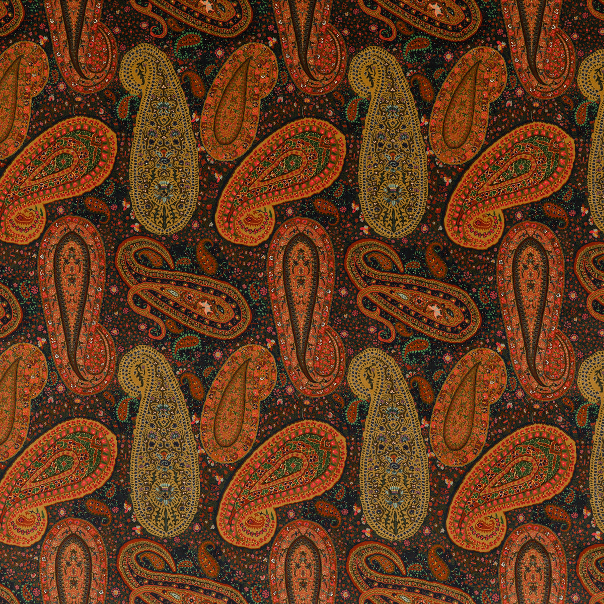 Peregrine Paisley Velvet H Tyg