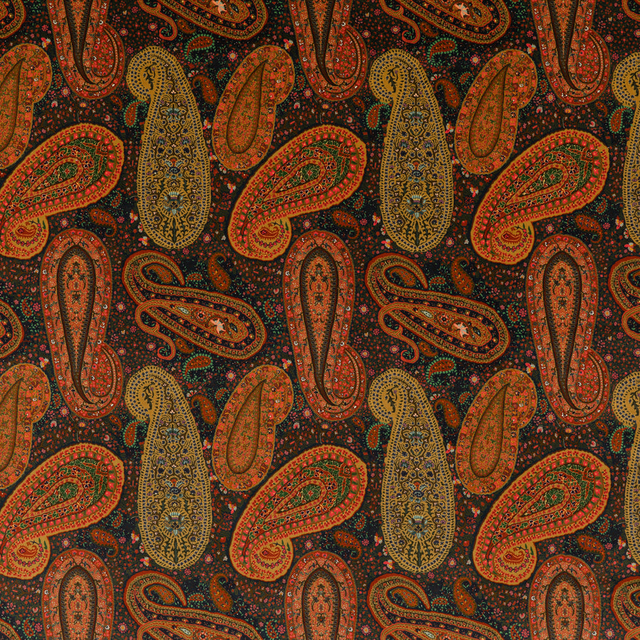 Peregrine Paisley Velvet H Tyg — Mulberry Home