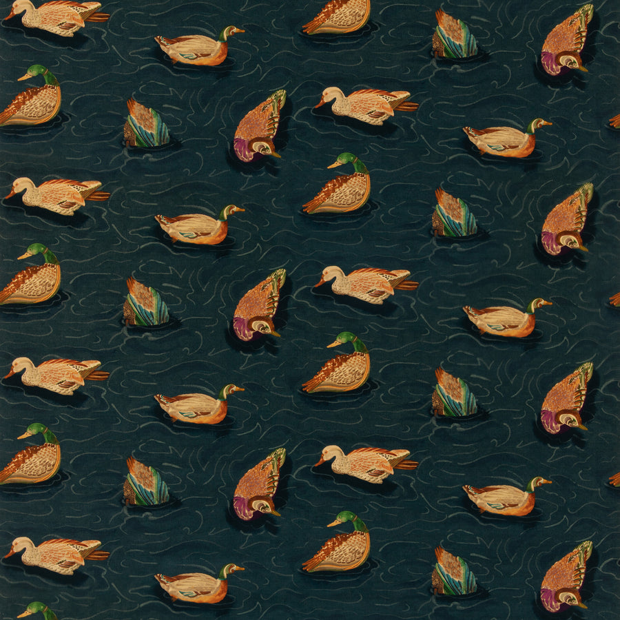 Duck Pond Velvet H Tyg — Mulberry Home