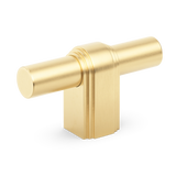 Armac Martin Gaumont T-bar handtag – Satin mässing, olackad