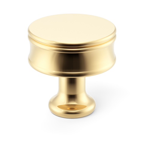 Grove Bamboo Skåpsknopp — Armac Martin — Polerad mässing, olackad - PBUL