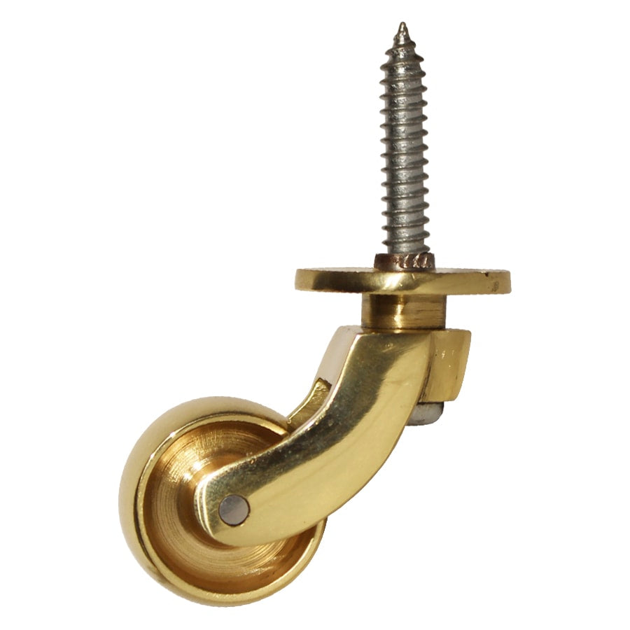 Möbelhjul Antik Mässing – Stor - 30mm
