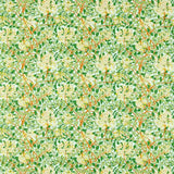 Morris and Co Tyg Honeysuckle — Cornubia Fabrics Sky Burnt Orange