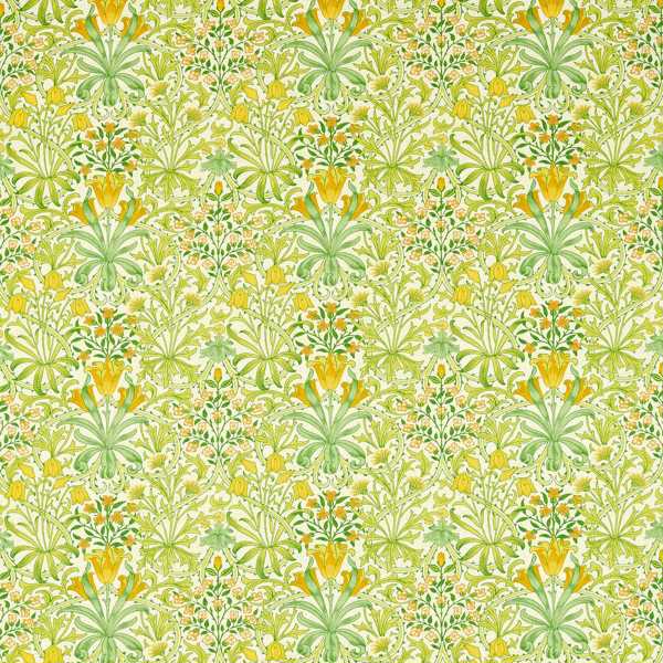 Morris and Co Tyg Woodland Weeds Sap Green