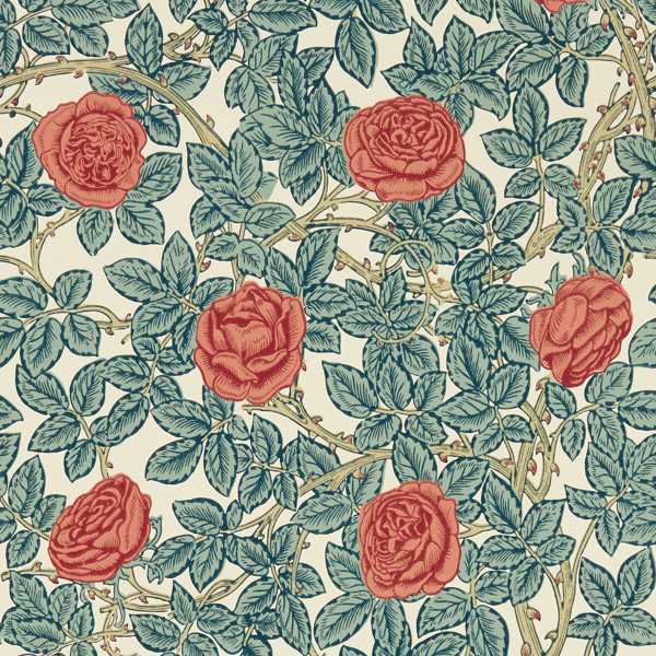 Rambling Rose Tapet — Morris & Co