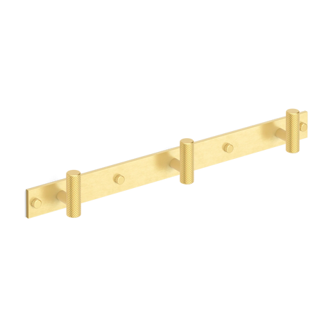 MIX diamantknottrad Wall Krok Rack — Armac Martin — Satin mässing, lackad - SBL