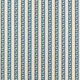 Morris and Co Tyg Red Car Stripe Indigo Linen