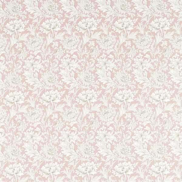 Morris and Co Tyg Chrysanthemum Toile Cochineal Pink