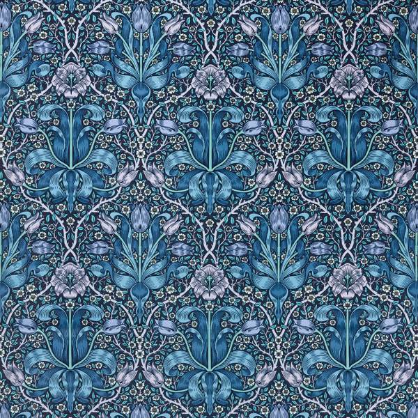 Spring Thicket (Velvet) Midnight Lilac — Morris & Co tygprov