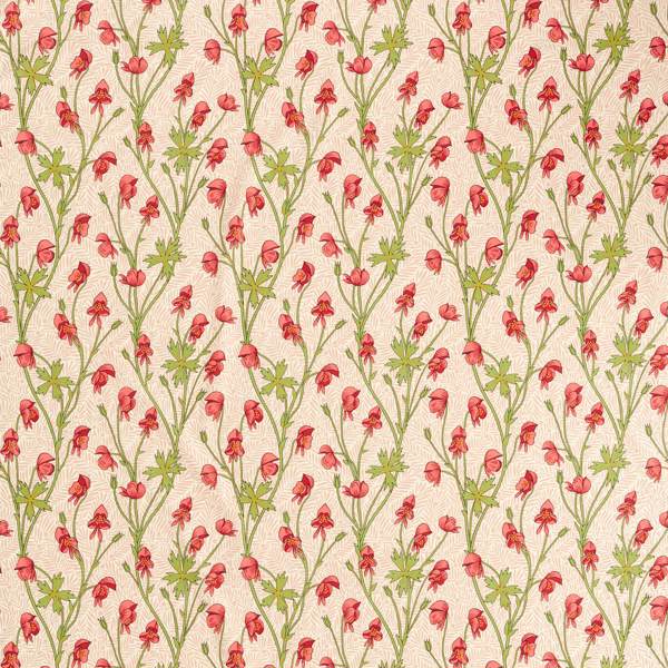 Morris and Co Tyg Monkshood Rhubarb