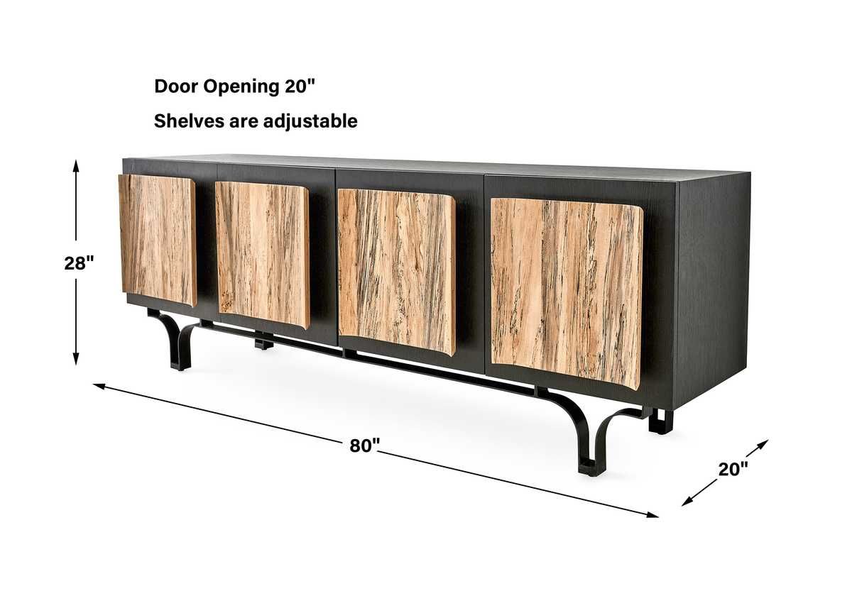 Curves Ahead 4 Door Cabinet - undefined