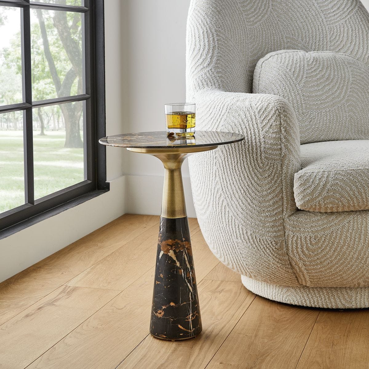 Pier Accent Table - Marble - undefined