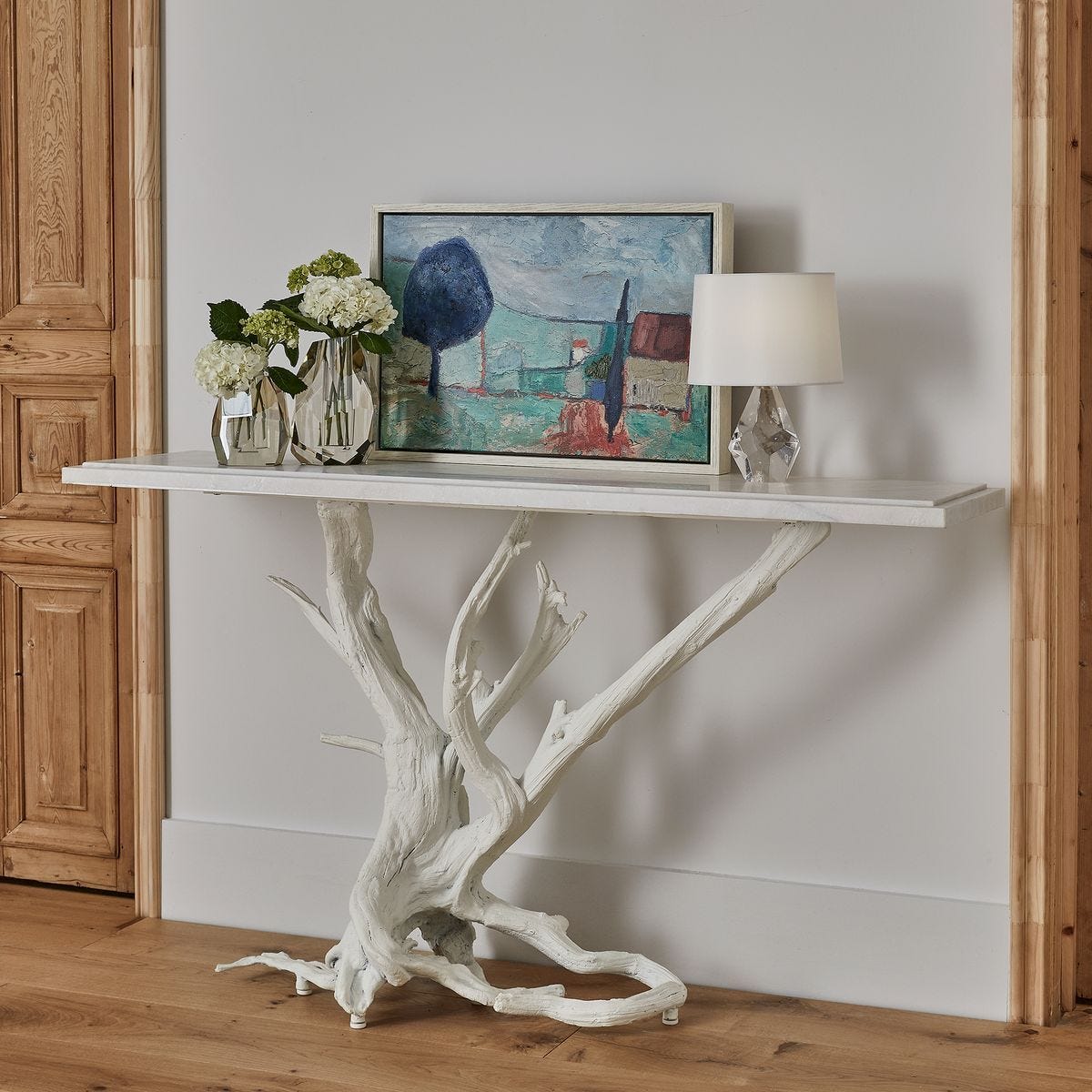 Big Sur Console Table - Matte White - undefined
