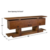 Hewned Joist 4 Door Cabinet - undefined