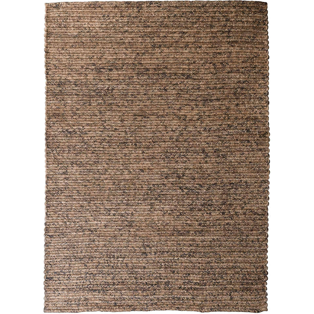 Abaca Tigre matta från Nobilis i brun, sedd ovanifrån
