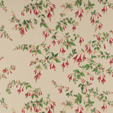 Colefax and Fowler Tapet Fuchsia Red Forest