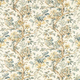 Zoffany Tyg Coromandel Print Stockholm Blue