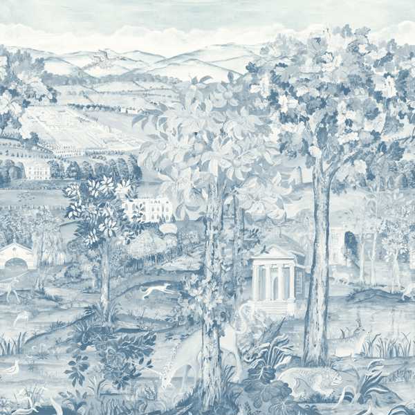 Arcadian Thames Tapet — Zoffany