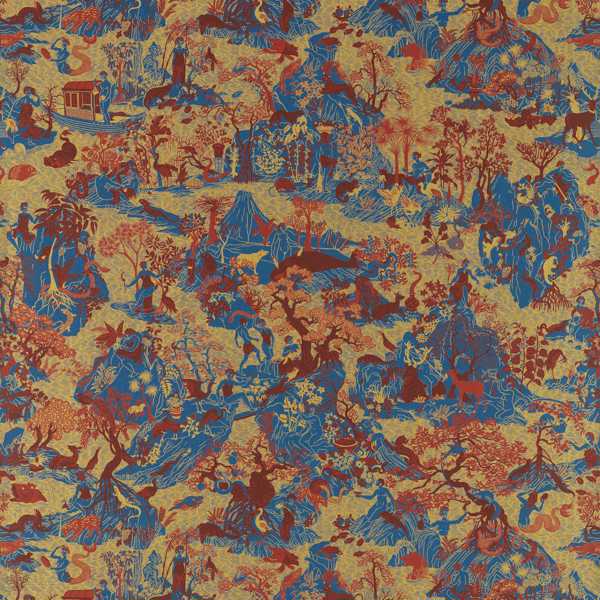 Zoffany Tapet Avalonis Como Blue / Koi