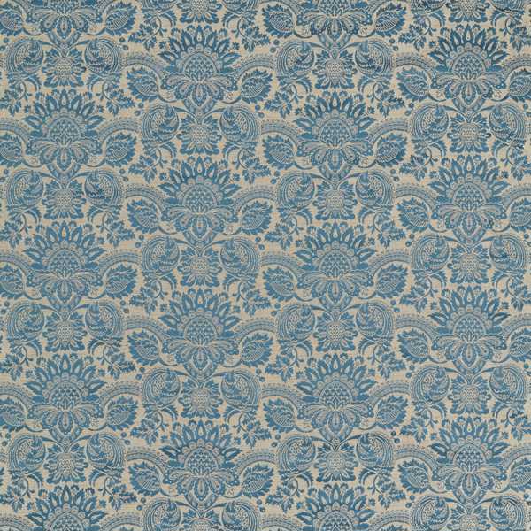 Zoffany Tyg Pomegranate Brocatelle Wedgwood Blue