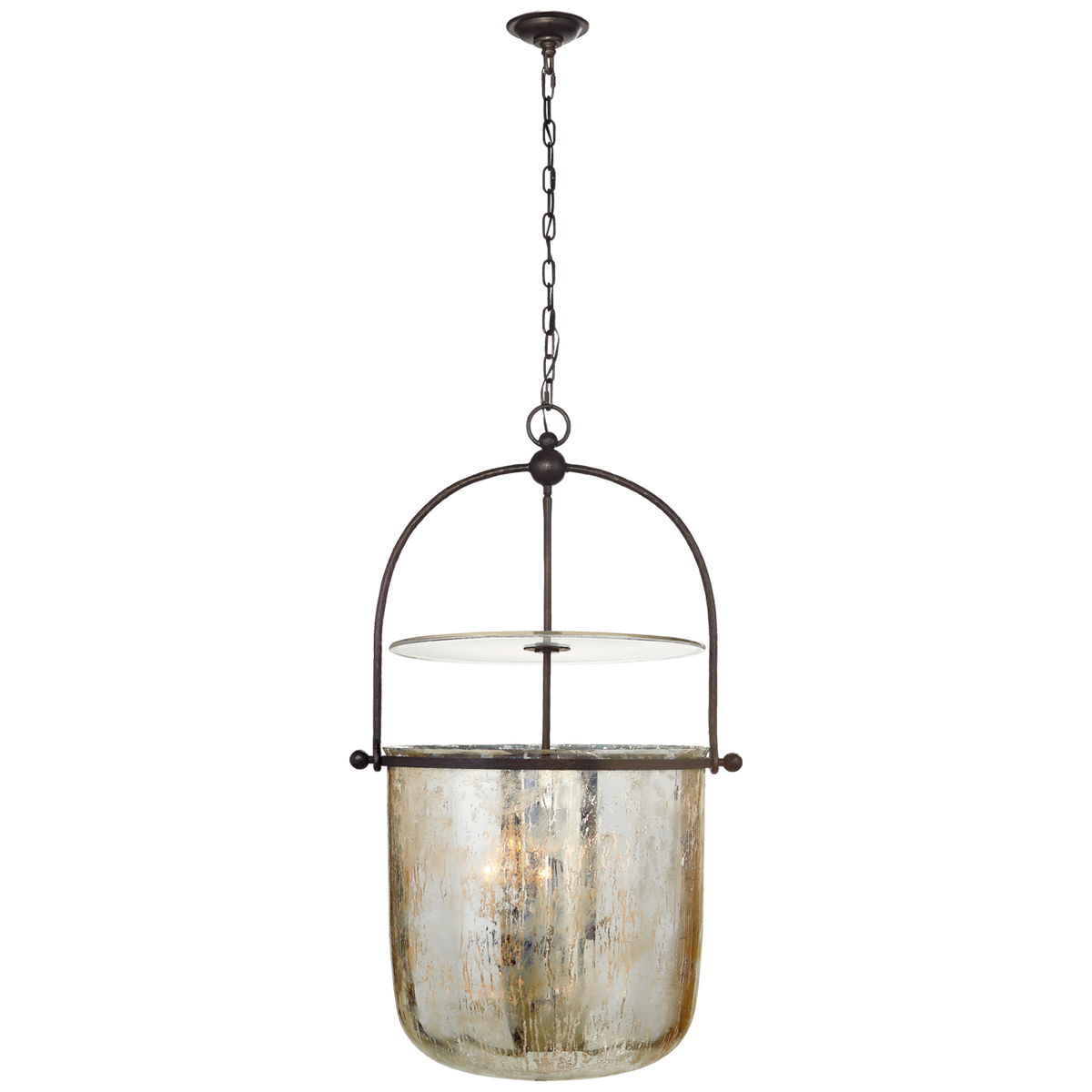 Lorford Lykta – Aged Iron With Antiqued Mercury Glass