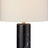 Black Marble with Linen Shade