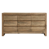Reclaimed Oak 9 Drawer Chest of Drawers - Keiichi