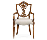 Dining Armchair Sheraton in Walnut - Mazo