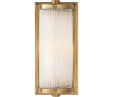 Dresser Vägglampa Short — Thomas O'Brien for Visual Comfort & Co. — Hand-Rubbed Antique Brass with Frosted Glass Liner