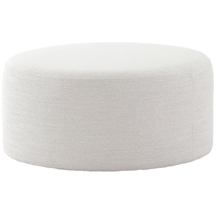 Round Footstool in Off-white - Keiichi