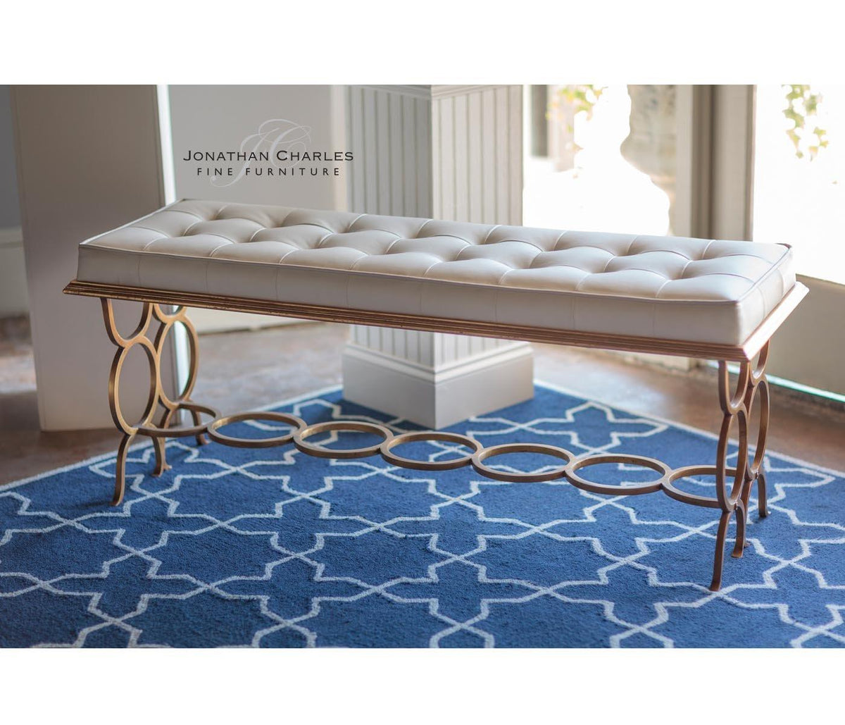 Bench Circles - Gilded Iron