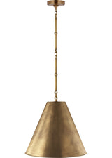 Goodman Takpendel Small — Thomas O'Brien for Visual Comfort & Co. — Hand-Rubbed Antique Brass with Hand-Rubbed Antique Brass Shade