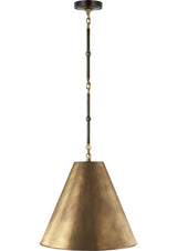 Goodman Takpendel Small — Thomas O'Brien for Visual Comfort & Co. — Bronze and Hand-Rubbed Antique Brass with Hand-Rubbed Antique Brass Shade