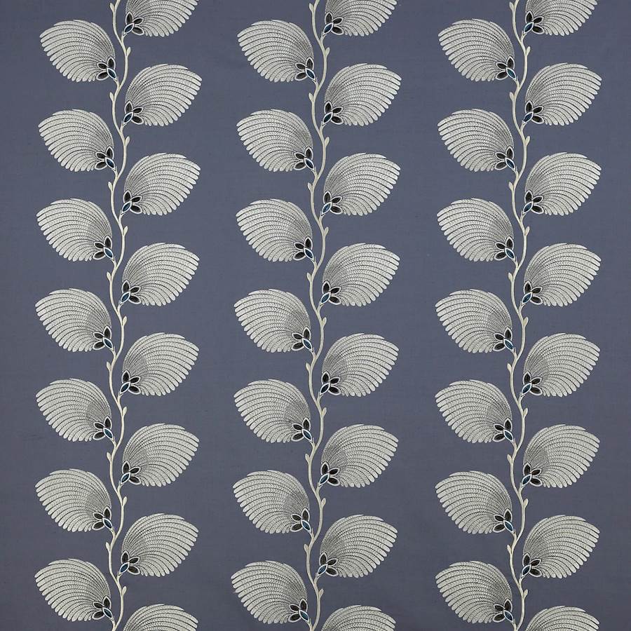 Lelani Indigo/Silver — Jane Churchill tyg