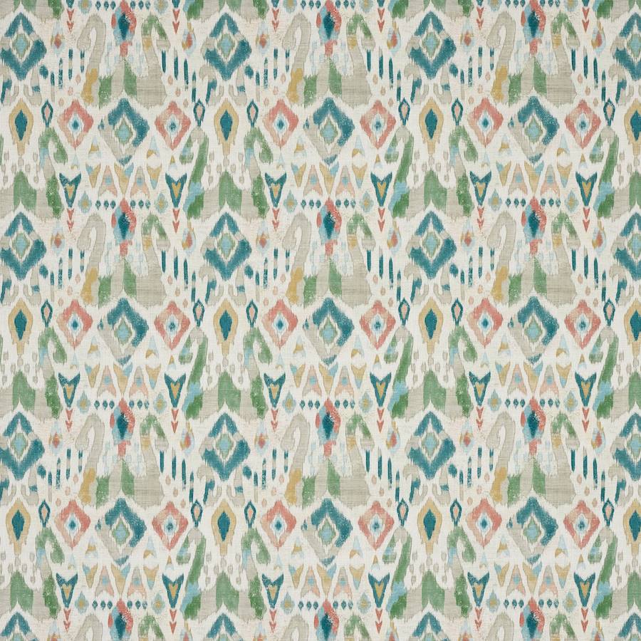 Jaru Emerald/Teal — Jane Churchill tyg