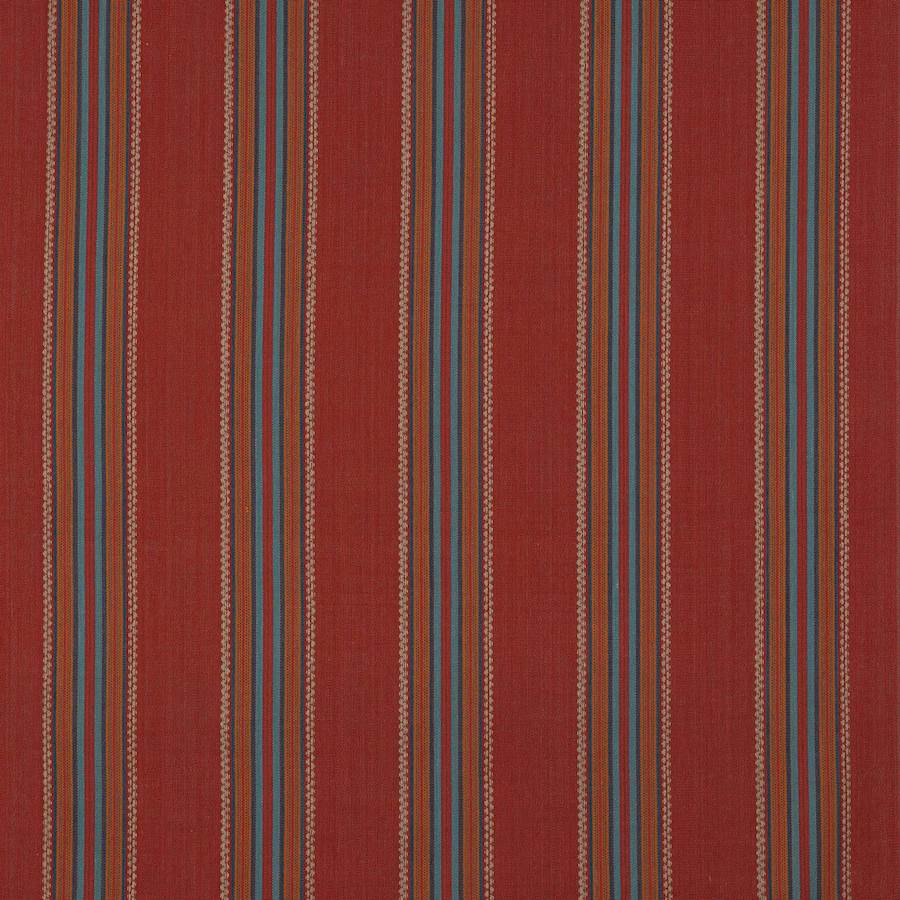 Indus Stripe Red — Jane Churchill tyg