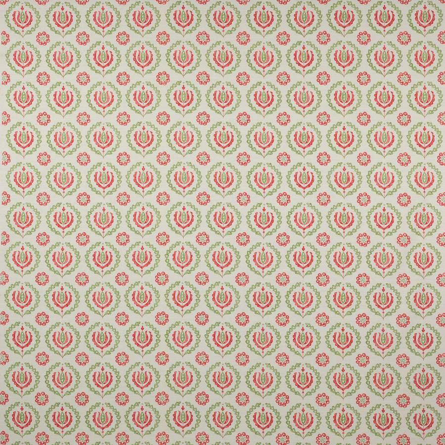 Kira Red/Green — Jane Churchill tyg