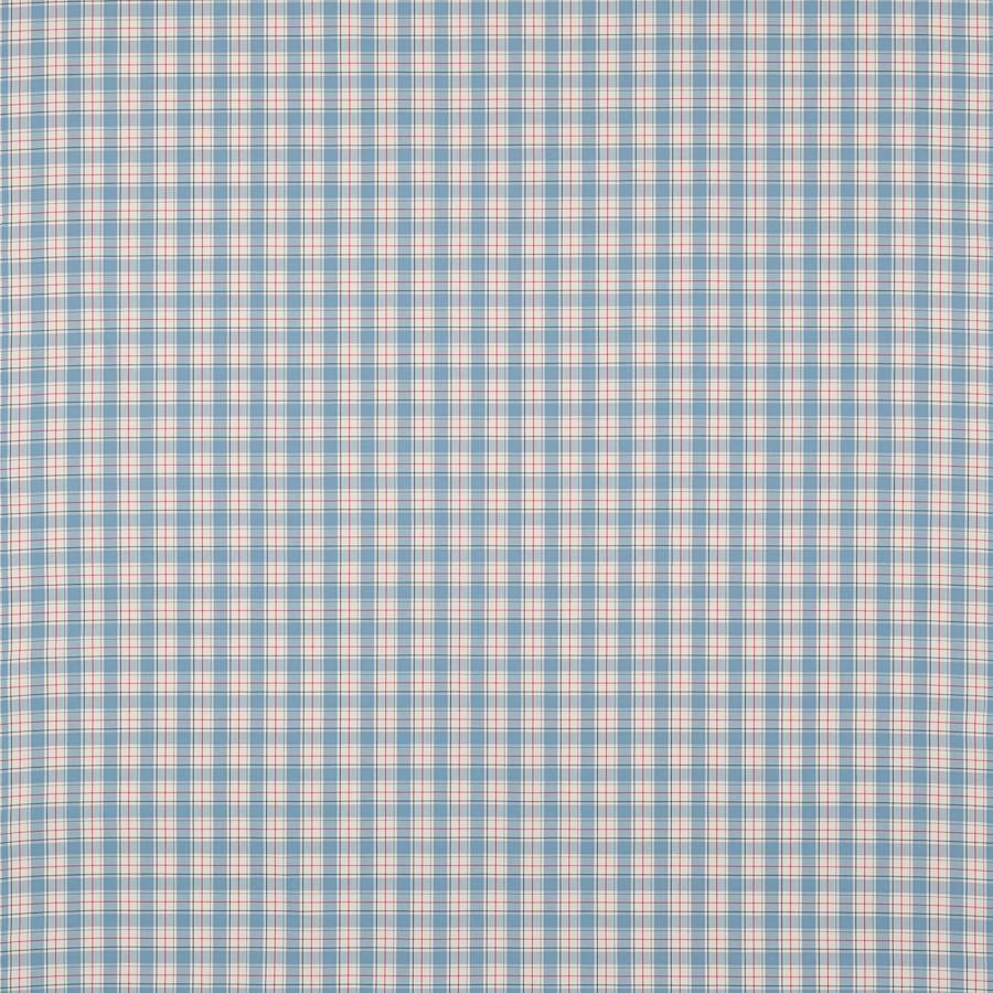 Barlow Check Soft Blue/Red — Jane Churchill tyg