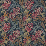 Rousseau Navy/Red — Jane Churchill tyg