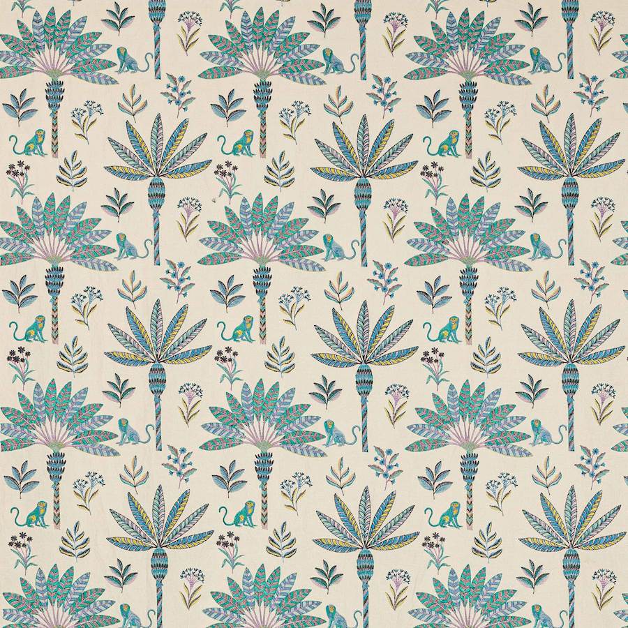 Zanzibar Blue — Jane Churchill tyg