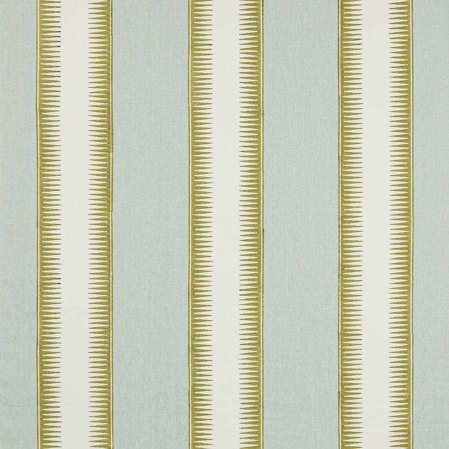Ezra Stripe Aqua/Lime — Jane Churchill tyg