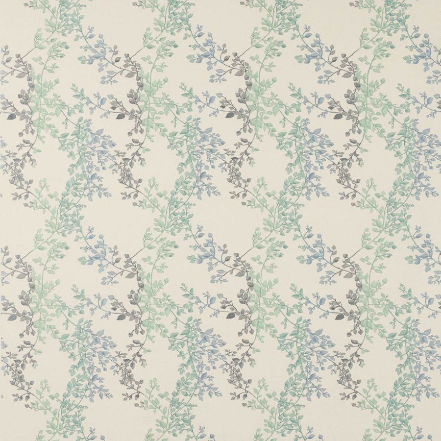 Clemence Blue/Aqua — Jane Churchill tyg