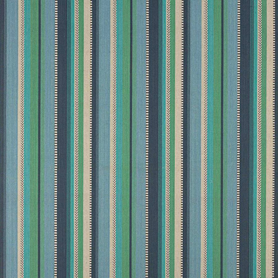 Kansa Stripe Blue — Jane Churchill tyg