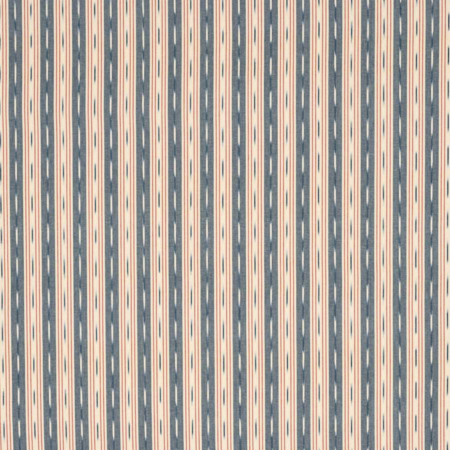 Oxley Stripe Navy/Red — Jane Churchill tyg