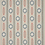 Dhari Blue/Tomato — Jane Churchill tyg