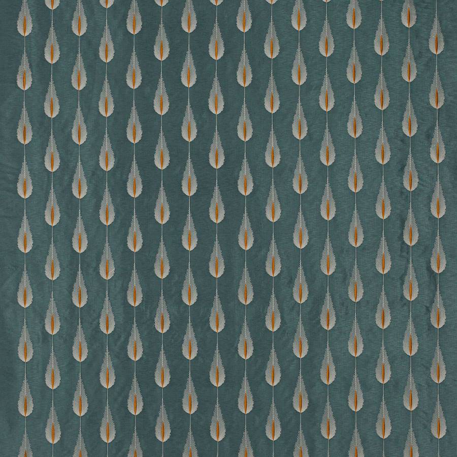 Plato Teal/Copper — Jane Churchill tyg